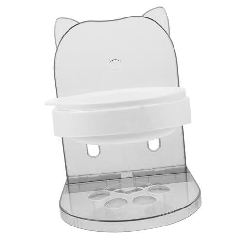 GREENADSCAPE Haustiernapf Wasserspender für Katzen Heimtierbedarf Wasserspender für Haustiere Hundefutter pet Feeder pet Supplies Tierfutterbehälter Futternapf für Haustiere Plastik Light Grey von GREENADSCAPE