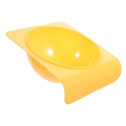 GREENADSCAPE Haustiernapf tierfutter pet Supplies Trinknapf Hundehaufen cat Bowls hundekot Behälter für Hundefutter Indoor Hundenapf Futterstation für Welpen Leichter Hundenapf Plastik Yellow von GREENADSCAPE