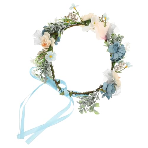 GREENADSCAPE Hund Hochzeit Blumenhalsband Fliege für Haustiere künstliche Blumenkrone Künstliches Blumenhalsband für Hunde Blumenkranz für Hunde Blumen hundehalsband Haustier-Foto-Requisite von GREENADSCAPE