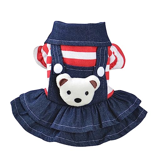 GREENADSCAPE Niedliches Hundekleid Mit Bärenrock Haustierkleidung Für Den Täglichen Gebrauch Im Freien Bequem Für Welpen GREENADSCAPE Niedliches Hundekleid Mit Bärenrock Haustierkleidung Für Den Täglichen Gebrauch Im Freien Bequem Für Welpen von GREENADSCAPE