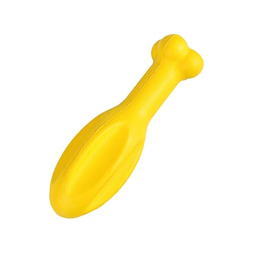 GREENADSCAPE Hundeknochen Spielzeug Hund zahnbürste Beißspielzeug für Hunde Interactive Dog Toys Dog chew Toy Kauspielzeug für Welpen zum Zahnen Kauspielzeug zum Zahnen von Hunden Eva Yellow von GREENADSCAPE