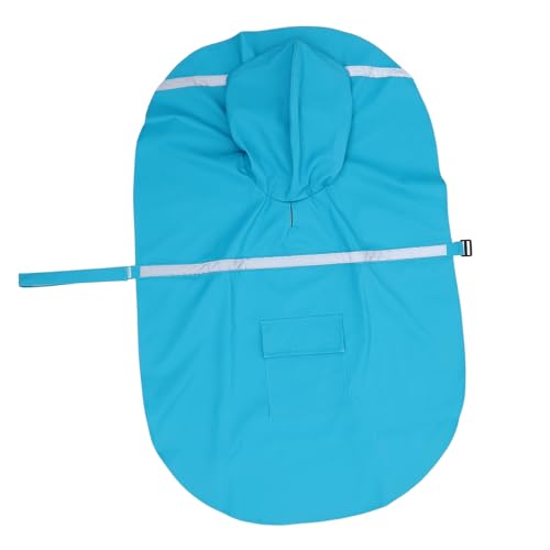 GREENADSCAPE Hunderegenmantel Mit Kapuze Hunderegenjacken Für Große Hunde Regenmäntel Für Mittelgroße Hunde Hunderegenmäntel Für Große Hunde Regenmantel Für Haustiere Hundeponcho Sky-Blue von GREENADSCAPE