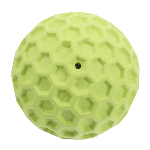 GREENADSCAPE Hundespielzeugball Hunde Quietschende Tennisbälle Kleiner Hundeball Bälle Für Hunde Aggressive Kauer Bälle Für Kleine Hunde Apportierspielzeug Für Hunde Light Green Gummi von GREENADSCAPE