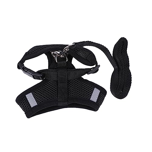 GREENADSCAPE Hundeweste hundegurt hundelaufband Chest Strap Hunde Gurt tragegeschirr für Hunde Brustgurt Haustier Geschirr kleine Hunde Warnweste hundegeschirr Weste Hundeleine Weste Black von GREENADSCAPE