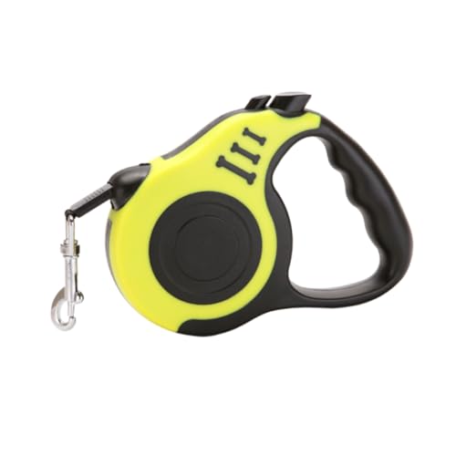 GREENADSCAPE Kabel zum Schleppen von Hunden Einziehbare Hundeleinen Traktionsgurt für Hunde Welpenleine einziehbares Zugseil für Hunde pet Supplies hundebedarf hundesicheres Seil Yellow von GREENADSCAPE