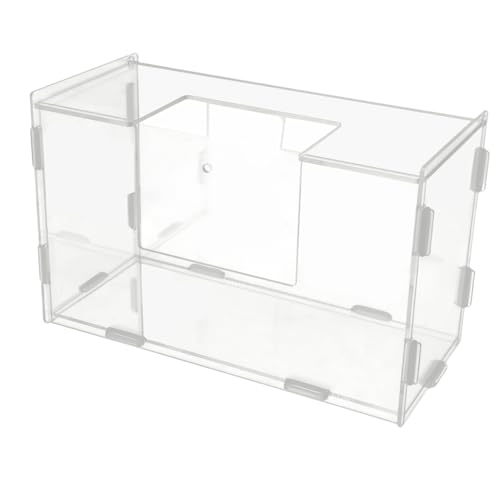 GREENADSCAPE Kaninchen Heuraufe Heimtierbedarf Hamsterbehälter Hasenbehälter Futterautomat Für Hamster Container Feeder Für Kaninchen Hasenfutter Hängender Halter Transparent Acryl von GREENADSCAPE