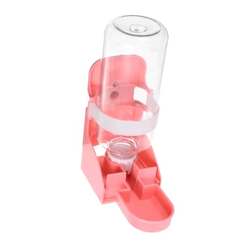 GREENADSCAPE Kaninchentrinker Wasserspender für Kleintiere Wasserspender für Welpen Nager Trinkflasche hasentrinkflaschen wasserflasche Hasenspender Automatischer Futterspender pp Rosa von GREENADSCAPE