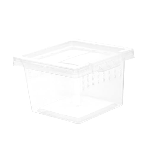 GREENADSCAPE Kasten Aufzuchtbox für Insekten Reptilien-Terrarium-Kit Schlangenkäfig Gecko Reptilien inkubator Reptilienfutterbox Kletternder Futterbehälter für Haustiere Heimtierbedarf Plastik von GREENADSCAPE