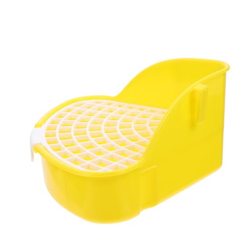 GREENADSCAPE Kasten Kaninchentoilette Kaninchen Ecktoilette Töpfchentrainer für Haustiere Hamster klo kaninchenklo Kaninchenkäfig drinnen Babyspielzeug für draußen Haustier Schublade Töpfchen von GREENADSCAPE