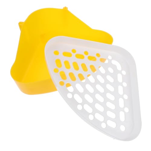 GREENADSCAPE Kasten Urinal für Haustiertöpfe Häschen Toilette kleines pinkel Toilette pet Hamster klo kaninchentoilette Kaninchen Töpfchen Katzentoilette für Haustiere Abs Weiß von GREENADSCAPE