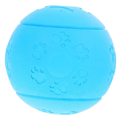 GREENADSCAPE Kauspielzeug Für Hunde Ballspielzeug Behandeln Puzzle-Spielzeug Hundebälle Hundespielzeug Für Große Hunde Unverwüstlicher Hund Kleines Hundespielzeug Hundekauen Gummi Sky-Blue von GREENADSCAPE