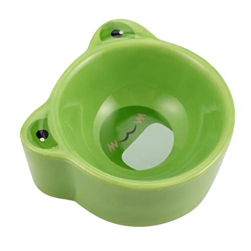 GREENADSCAPE Keramiknapf für Hamster Hundefutter Welpe Haustiernapf Hund wassernapf Häschen-Feeder Essen Kleintier Futtertrog Keramik Futtertrog Heimtierbedarf Futterautomat für Haustiere Green von GREENADSCAPE