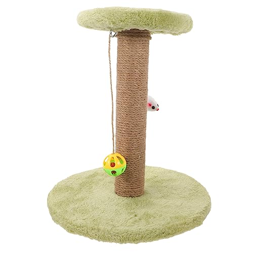 GREENADSCAPE Kratzbaum für Katzen aus Sisal Kratzbäume für Wohnungskatzen süßer Kratzbaum katzenkratzmatte kratzmatte für Katzen cat Toys süßer Katzenkratzer bequemer Kätzchenkratzer Massivholz von GREENADSCAPE