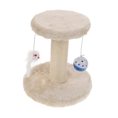 GREENADSCAPE Kratzbaum für Katzen katzenmöbel cat Furniture kratzpappen für Katzen cat Toys Kratzbaum aus Sisalseil bequemer Kätzchenkratzer dekorativer Kratzbaum Katzenkratzer ， Beige von GREENADSCAPE