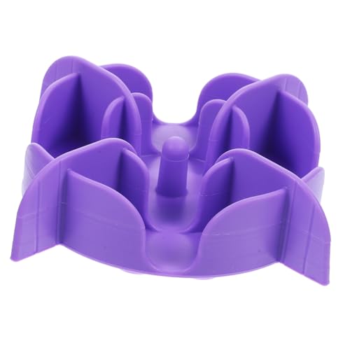 GREENADSCAPE Langsamer Zubringer Langsamer Fressnapfeinsatz Slow Feeder Für Haustiere Langsam Fressender Hundenapf Kleiner Langsamer Futternapf Für Hunde Hundenapfeinsatz Kieselgel Violet von GREENADSCAPE