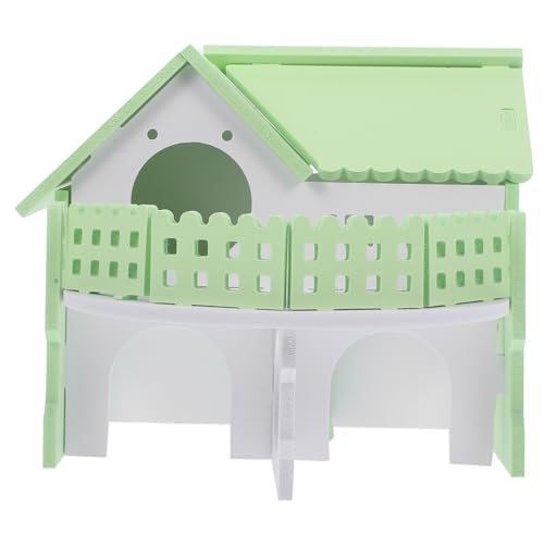 GREENADSCAPE Meerschweinchen-Labyrinth kleines Hamsterhaus Versteck Chinchilla- Haustier Hamsternest nager Spielzeug kleintierhaus holzspielsachen Hamster Schlafhaus Heimtierbedarf PVC von GREENADSCAPE