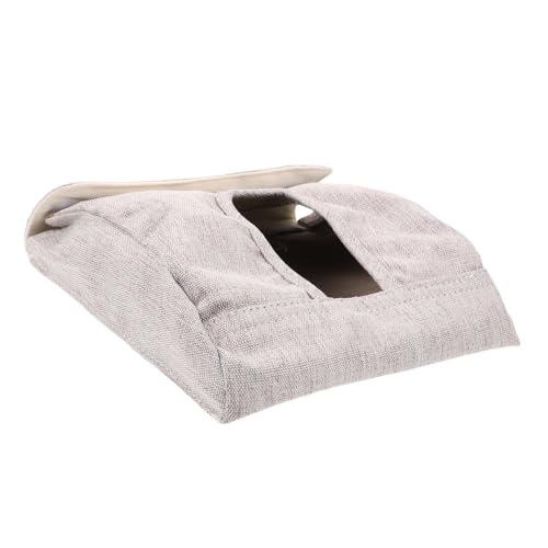 GREENADSCAPE Meerschweinchen-Slow-Food-Beutel Spielzeug Tasche Kaninchen Heuhalter für Nagetiere Kleintier Heubeutel Futterautomat für Haustiere meerschweinchen Tasche Stoff Light Grey von GREENADSCAPE