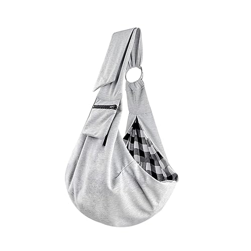 GREENADSCAPE Reisetasche für Katzen Umhängetasche Haustier Kleiner Welpenträger petg Reisetasche für Haustiere Schultertasche für Haustiere Katze Umhängetasche Hund Umhängetasche Grey von GREENADSCAPE