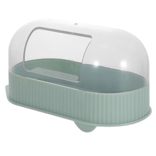 GREENADSCAPE Sandbecken Badewanne Für Haustiere Mäuse-Chinchilla-badewanne Kleiner Durchsichtiger Behälter Sandbad Für Haustier Badezimmer Für Kleine Haustiere Tragbare Wanne Hamsterkäfig Abs von GREENADSCAPE