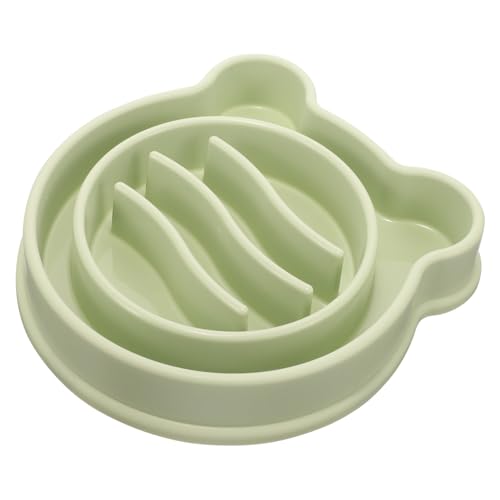 GREENADSCAPE Slow-Food-Bowl Langsamer Futternapf Für Tiere Langsame Futternäpfe Für Haustiere Slow Feeder Hundenäpfe Für Große Rassen Tierfutterspender Hundenapf Katzennäpfe Pp Light Green von GREENADSCAPE