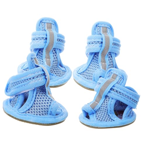 GREENADSCAPE Sommer Atmungsaktive Hundeschuhe Mesh Sandalen Anti Rutsch Sneakers Für Haustiere Größe 4 von GREENADSCAPE