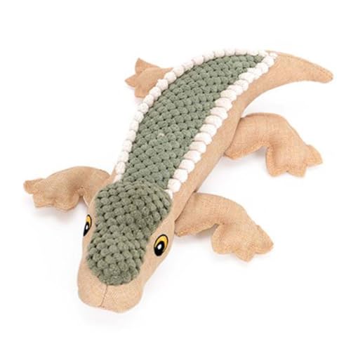 GREENADSCAPE Soundspielzeug für Hunde Tierspielzeug Kleines Kauspielzeug für Hunde tierischer Plüsch Crinkle Hundespielzeug Backenzahnspielzeug für Hunde plüschtiere Plush Toy Crocodile Toy von GREENADSCAPE