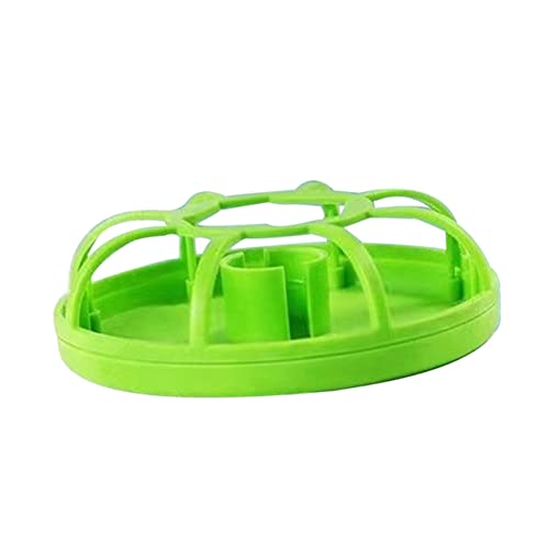 GREENADSCAPE Spritzwassergeschützter Sprinkler Fressnäpfe Für Papageien Spender Für Kükenfutter Fressnäpfe Für Sittiche Wasserspender Für Hühner Futterbehälter Für Papageien Plastik Light Green von GREENADSCAPE