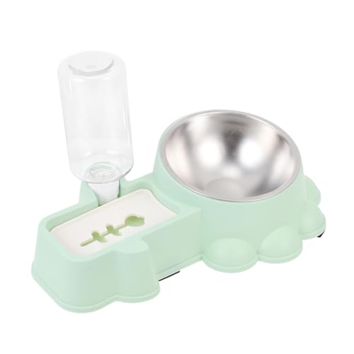 GREENADSCAPE Trinkbrunnen pet Feeder pet Food Container kackende Hunde Lebensmittelbehälter Automatische Wasserstation für Haustiere wasserflasche Futterbehälter Hundefutter Plastik Green von GREENADSCAPE