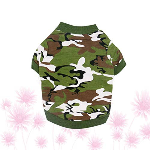 GREENADSCAPE Welpenkleidung Hund Weste Kleidung Baumwollkleidung Für Hunde Sommerweste Für Hunde Hundepullover Für Kleine Hunde Hund-Weste-Shirt Hundeweste Aus Baumwolle Welpenweste Green von GREENADSCAPE