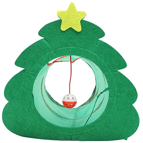 GREENADSCAPE Katzentunnel-Spielzeug-Set Indoor-spieltunnel Für Katzen Polyester Haustiertunnel Bett Nest von GREENADSCAPE