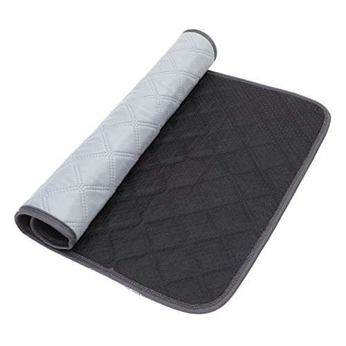 GREENADSCAPE wasserdichte Matte Für Haustiere Meerschweinchen Pinkelmatte Häschen-Liner Welpen Pads Hamsterbettwäsche Futter Für Kaninchenkäfige Wurfkissen Light Grey Bambusfaser von GREENADSCAPE