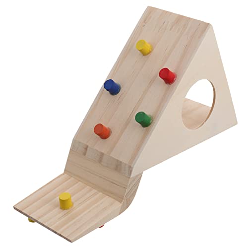 GREENADSCAPE Hamster Kletter Spielzeug Hamster-übungsspielzeug Spielzeug Für Vögel Hamster-aktivitätshaus Hamsterhütte Kletterspielzeug Kletterleiter Für Haustiere Leiter Zubehör Holz Beige von GREENADSCAPE