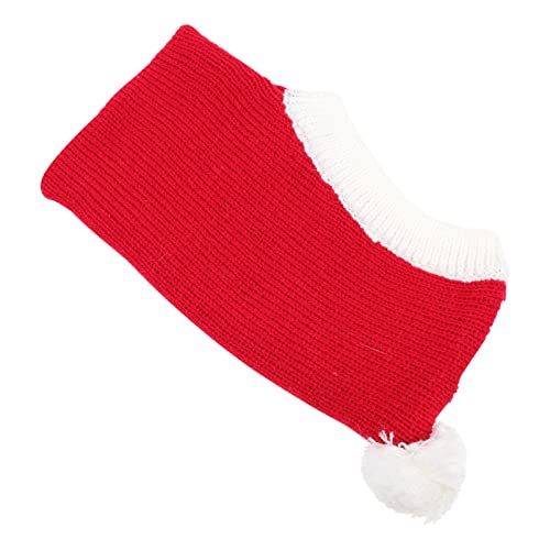 Haustier Weihnachtsmütze Weihnachtskopfbedeckung Für Haustiere Hund Gestrickte Mütze Hund Wintermütze Weihnachts Lustiger Hut Ohrenschützer Für Die Hundepflege Rot Polyester GREENADSCAPE von GREENADSCAPE