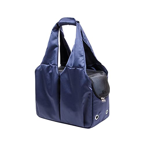 GRFIT Hundetasche Hundetasche Haustier weiche Tasche for kleine mittelgroße Katzen Hunde atmungsaktive Reisetasche leichte Umhängetasche Outdoor-Transporttasche Transportbox (Color : Blauw) von GRFIT