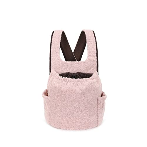 GRFIT Hundetasche Rucksack for kleine Hunde Pet Transport for Welpen Bag Dog Walking Bags Mini Cat Transporter Pet Bag Puppy Transportbox (Color : Roze) von GRFIT