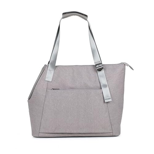 Hundetasche Out Pet Bag Large Capacity Pet Cat Bag Puppy Handtasche Umhängetasche Tierzubehör Transportbox (Color : Grigio) von GRFIT