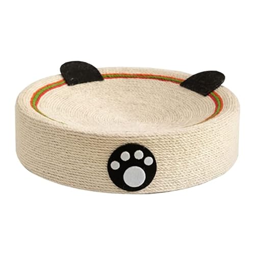 Kratzpappe für Katzen Rundes Katzenkratzbrett Weave Cats Scratching Board Cat House Grinding Claws Cats Training Toys Furniture Supplies Katzenspielzeug von GRFIT