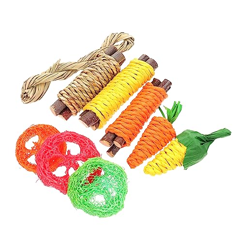 GRIRIW 1 Satz Hamster- Spielzeughund Zahnreinigungsspielzeug für Welpen Auto Hamster hamsterspielzeug Snacks spielzeuge Hamster Beiß Hasen-Kauspielzeug hölzern von GRIRIW