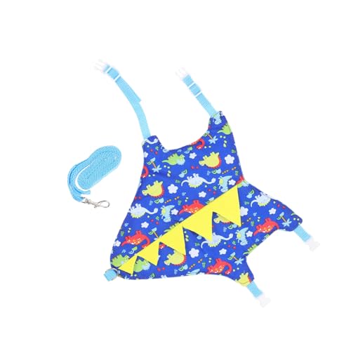 GRIRIW 1 Satz Hasenkleidung Meerschweinchenkostü Kaninchenkostü Hasengeschirr Cami-Body hasenkostüme Bunny Costume Kaninchenkleidung mit Leine Kaninchenbekleidung mit Leine Stoff Blue von GRIRIW