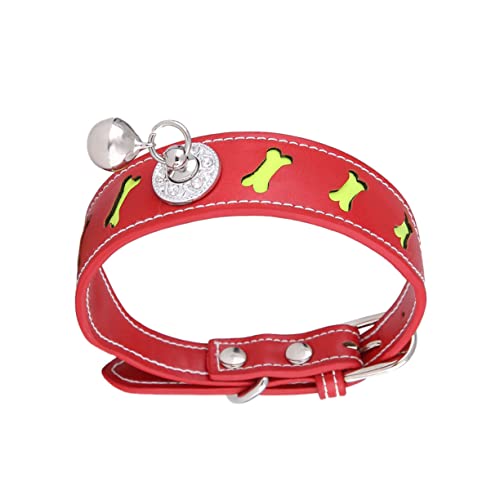 GRIRIW 1 Stück Halsband Für Hundehalsband Haustierhalsband Mit Glocke Hundehalsband Haustierhalsband Pu von GRIRIW