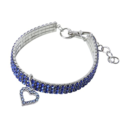 GRIRIW 1 Stück Haustierhalsband Kristall Halskette elegant Love Bling hundehalsband Haustier Hundehalsband Halsband mit Kreis für Haustier bedrucktes Halsband für Hund Liebe Zubehör von GRIRIW