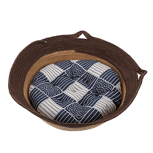 GRIRIW Haustier Ruhenest Komfortable Katze Betten Rattan Woven Pet Schlafen Für Zuhause von GRIRIW