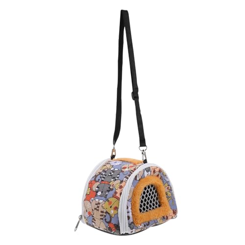 GRIRIW Tierdruck-Rucksack für Haustiere Hamstertasche Bequeme Ratten-Outdoor-Tasche Heimtierbedarf für Abenteuer Im Freien von GRIRIW