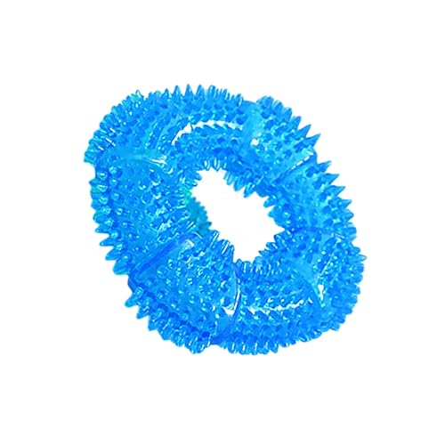 GRIRIW 1Pc Hundespielzeug Kauknochen Mit Geräuschfunktion Stacheliger Ring Aus Strapazierfähigem Material Für Hunde Ideal Zum Kauen Und Spielen Fördert Die Zahnpflege Und von GRIRIW