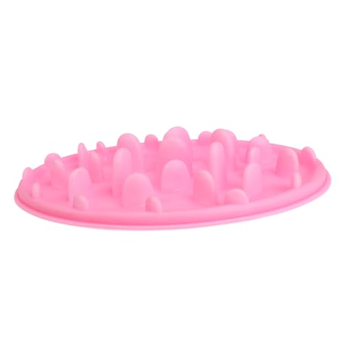 GRIRIW 1stk Slow-Food-Bowl Langsame Fütterer Für Katzen Hundenapf Silikon Slow Feeder Katzennapf Langsamfütterer Für Hunde Katzen-Puzzle-Feeder Hundegericht Rosa Hundebedarf Der Hund von GRIRIW