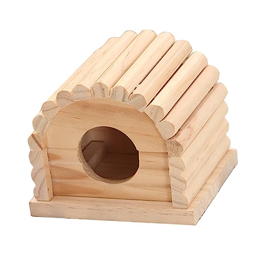 GRIRIW Holz Hamster Wohnkabine Spielzeug 11x10x9cm Gemütlich Für Hamster von GRIRIW