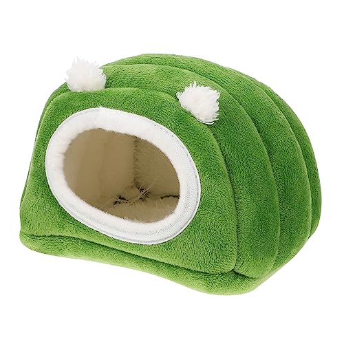 GRIRIW 1pc Hamster Nest Gemütliche Baumwolle Bett für Hamster Nagetier Guinea Pig Haustier Käfig Nest Schlaf Nest Grün von GRIRIW