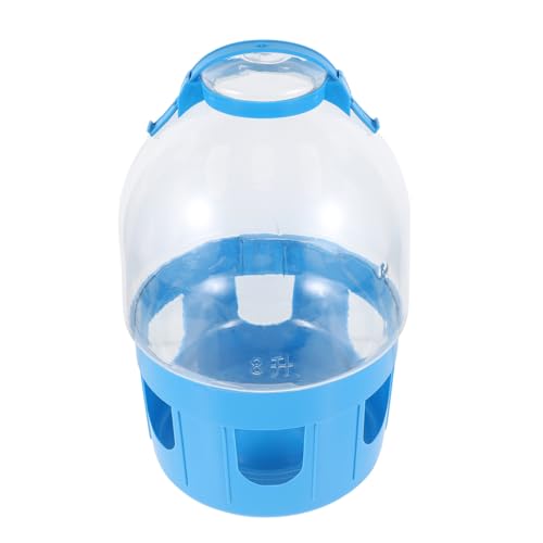 GRIRIW 1stk Taubenkessel Tragbare Haustierwasserflasche Taubenfutter Hängende Taube Robuste Bewässerungsschüssel Wasserspenderbehälter Becherspender Für Wasserspender Tierfutter PVC Blue von GRIRIW