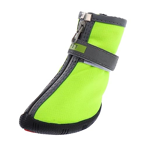 GRIRIW 2 Paar Haustierschuhe Regenstiefel für Hunde Wasserschutz für Schuhe hundeschuhe Winterschuhe für Hunde Pfote Haustier Kurze Stiefel Hundestiefel rutschfest Welpenschuhe Chihuahua von GRIRIW