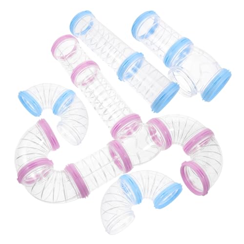 GRIRIW 2 Sätze DIY Hamster Röhren Tunnel für Käfige Transparente Außenrohre für Kleine Haustiere Wie Hamster Zwerghamster Meerschweinchen und zur Schaffung Eines Spannenden Spielplatzes GRIRIW 2 Sätze DIY Hamster Röhren Tunnel für Käfige Transparente Außenrohre für Kleine Haustiere Wie Hamster Zwerghamster Meerschweinchen und zur Schaffung Eines Spannenden Spielplatzes von GRIRIW